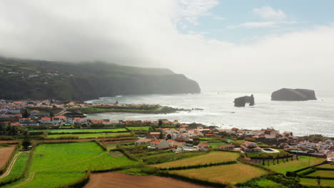Picturesque-view-of-coastline-in-Sao-Miguel,-Azores---Portugal