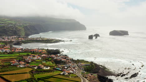Malerische-Aussicht-Auf-Die-Küste-Von-Sao-Miguel,-Azoren---Portugal