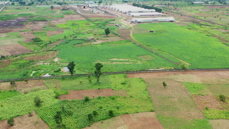 Estate-land-in-Kuje-for-suburban-development-near-Abuja,-Nigeria---aerial-flyover