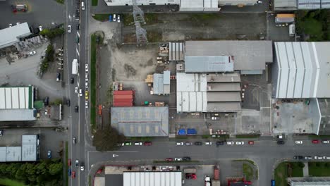 Zona-Industrial-Aérea-De-Arriba-Hacia-Abajo-Y-Almacenamiento-Christchurch