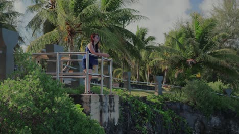 Girl-exploring-the-beauty-of-Tinian-island