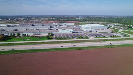 Car-Assembly-Plant-in-America.-Overview-Aerial