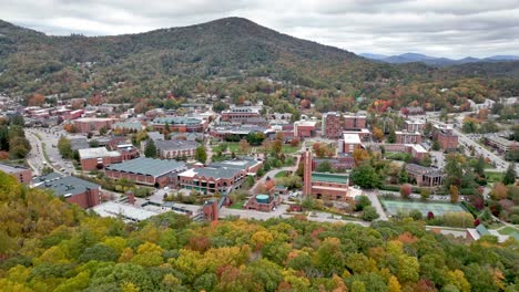 aerial-push-in-in-fall-to-the-appalachian-state-university-campus