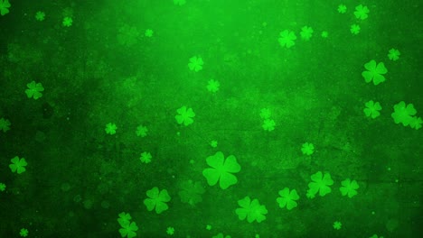 Saint-Patrick's-Day-Celebration---Green-Clover-and-Shamrock-in-Motion