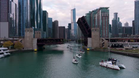 Chicago-aerial-view-with-sailboat-and-bridge-lift
