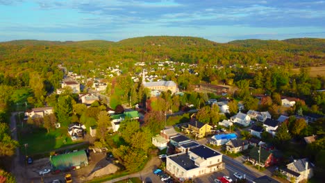 beautiful-aerial-view-with-drone-of-the-picturesque-town-of-Montebello-in-Canadan-Canada