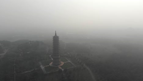 La-Famosa-Pagoda-Bai-Dinh-En-Vietnam,-Aérea