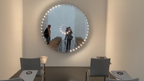 Elmgreen-and-Dragset-exhibition-at-Centre-Pompidou-Metz-2023---mirror-artwork