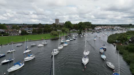 sailing-boats-moored-
Christchurch-Dorset-UK-drone,aerial