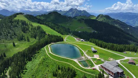 The-man-made-lake-with-adventures-awaiting-holiday-makers-at-Wagrainis-Grafenberg