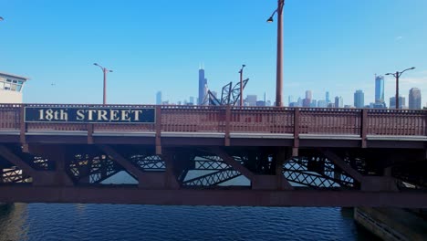 Close-Up-Of-Chicago's-18th-Street-Sign-On-Bridge