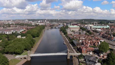 Bird's-eye-view-showing-city-Nottingham-in-England