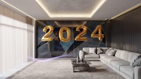 Sophisticated-Lounge-Celebrates-2024-golden-ballon
