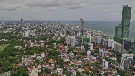 Colombo-Sri-Lanka-Aerial-v21-flyover-Cinnamon-Gardens,-Kollupitiya-and-Bambalapitiya-capturing-cityscape-of-upscale-residential-neighborhoods-with-colonial-houses---Shot-with-Mavic-3-Cine---April-2023