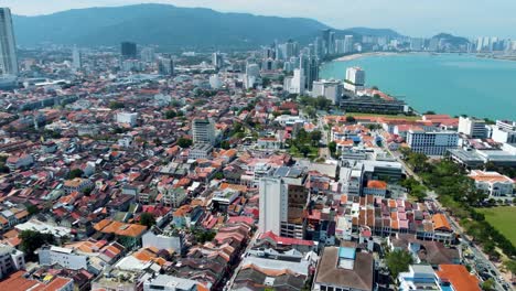360-Grad-Luftbildaufnahmen-Der-Malaysischen-Stadt-Penang