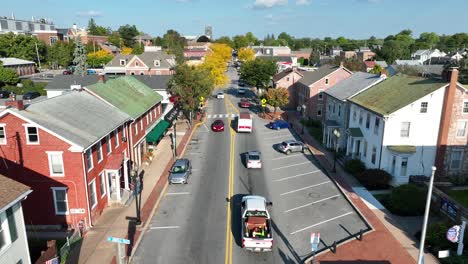 Main-street-of-small-town-in-America-during-autumn