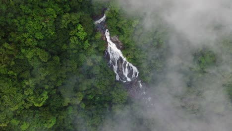 Cascada-En-Bosque-Verde,-Costa-Rica---Vídeo-4k