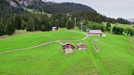 Sportbahnen-cable-car-commute-to-Braunwald-Glarnerland-Switzerland