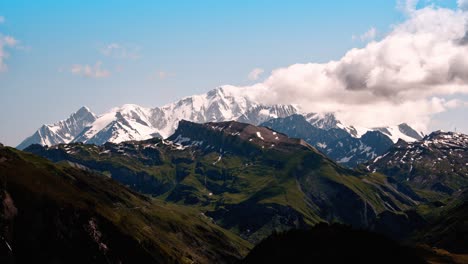 Time-Lapse-of-Mont-Blanc,--Auvergne-Rhône-Alpes-region