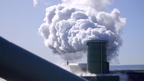 Geothermal-power-station-chimney-smoke
