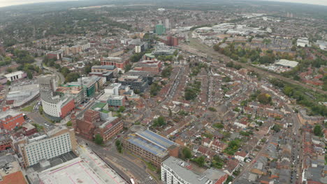 aerial-shot-from-central-Watford-towards-train-station