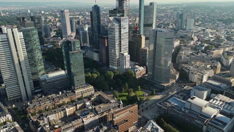 Frankfurt-city,-Hesse-in-Germany-and-its-impressive-skyscrapers