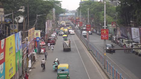 Stock-footage-of-Kolkata-city-street-road