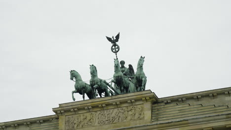 POV-shot-around-the-Quadriga-statue-on-the-Brandenburg-Gate-in-cloudy-Berlin