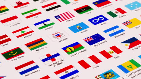 A-picture-of-different-flags-of-countries,-territories,-principalities,-tribes,-and-organizations-from-different-pasrts-of-the-world