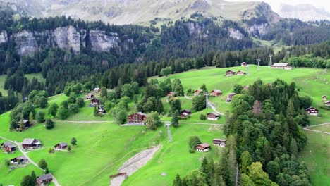 Splendid-ideal-vacation-spot-Braunwald-Glarnerland-Switzerland-aerial