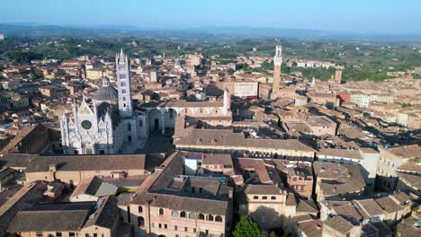 Dom-Increíble-Vista-Aérea-Superior-Vuelo-Ciudad-Medieval-Siena-Toscana-Italia