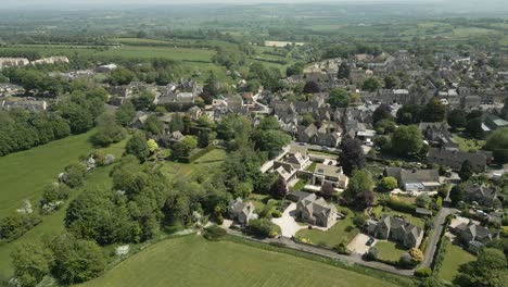 Stow-On-The-Wold-Town-Cotswolds-Spring-Season-Aerial-Landscape-UK