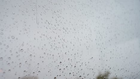 A-slow-motion-footage-of-a-narrow-view-of-heavy-rain-drops