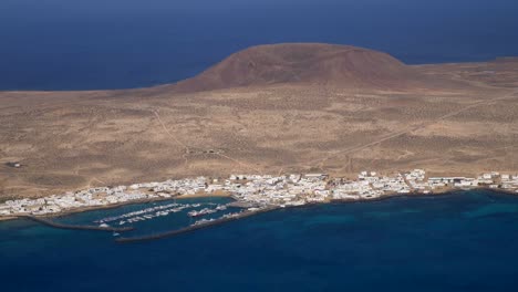 View-from-above-of-the-island-of-la-Graciosa-on-the-Canary-Island