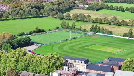 Hockey-Field-And-Cricket-Oval-In-Doncaster,-UK