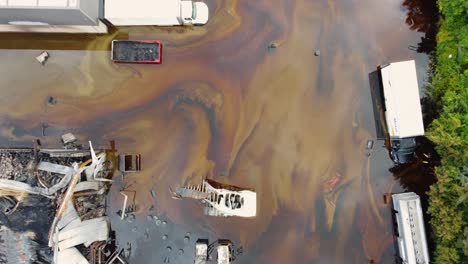 Catastrophic-environmental-chemical-plant-leak-after-fire