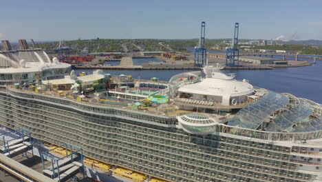 Aerial-view-of-the-Oasis-of-the-Seas-docked-at-Port-Saint-John
