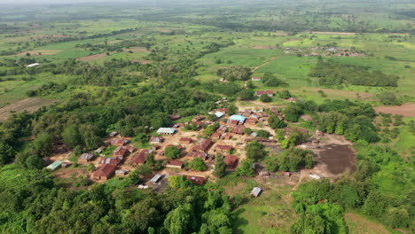 Aufnahme-Eines-Dorfes-Im-Westen-Nigerias