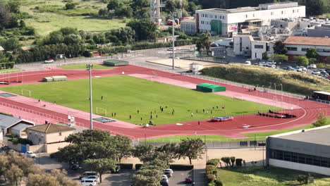 Fitness-track-and-football-grass-field-aerial-shot-Montpellier