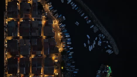 Bird's-eye-at-night:-Sète's-twinkling-lights,-artistic-soul,-and-maritime-legacy