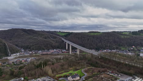 Overhead,-Dinant-unfurls-as-a-tapestry-of-history,-river-trade,-and-Ardennes