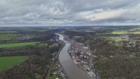 Above-Dinant,-the-Meuse-gracefully-winds,-framing-a-city-rich-in-heritage