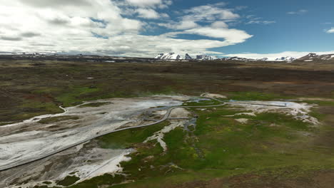 Hveravellir-natural-monument-geothermal-area-aerial-shot-Iceland