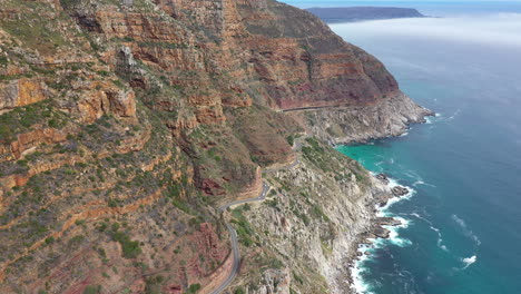 Famous-Garden-Route-aerial-shot-South-African-coastline-for-road-trip