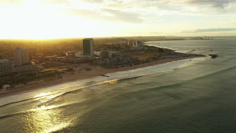 Industrial-city-of-Port-Elizabeth-during-sunset-aerial-shot