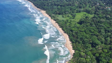 Aerial-showcase-of-Gandoca-Manzanillo's-serene-beaches-and-rich-biodiversity.