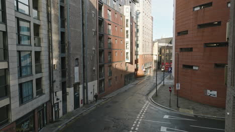 Elevated-sweep-of-Liverpool's-bustling-city-center-and-hidden-alleys.