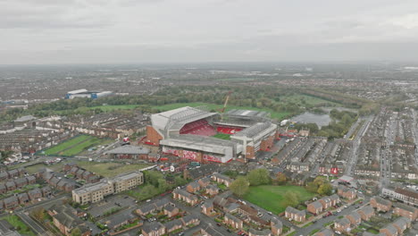 Cloudy-Colosseum:-Fly-over-Anfield-Stadium-as-rolling-clouds-paint-the-sky,-cast