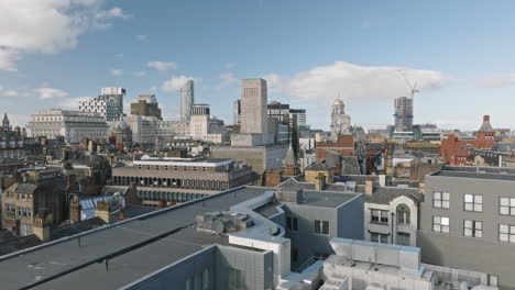 Aerial-view-of-Liverpool's-bustling-city-center,-showcasing-its-economic-vigor-u