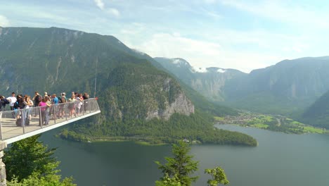 Tourists-Taking-Pictures-While-On-Hallstatt-Skywalk